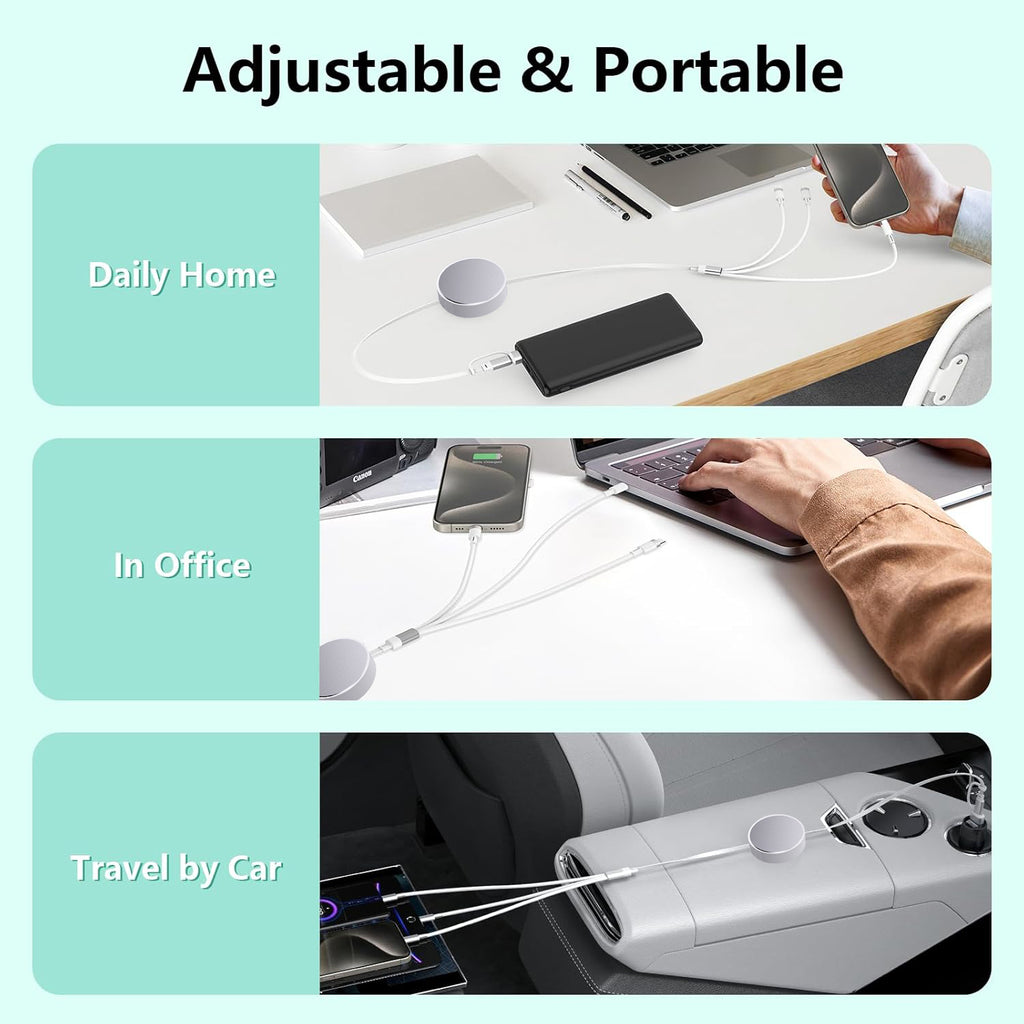 6 in 1 - Retractable Cables
