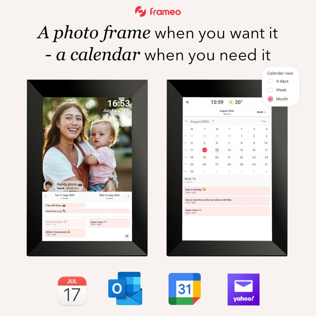 Digital Picture Frame with Smart Calendar