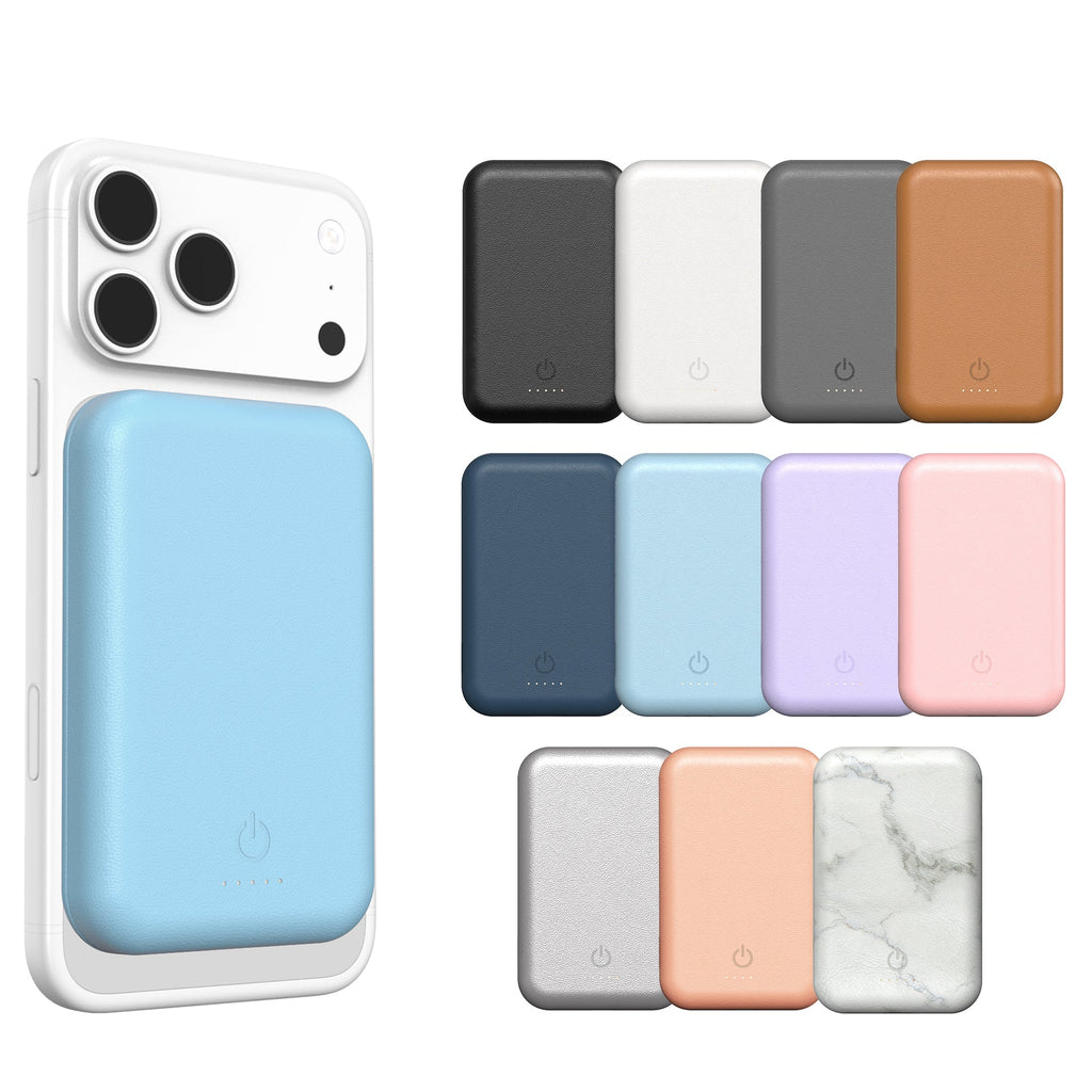 Leather Magnetic Power Bank