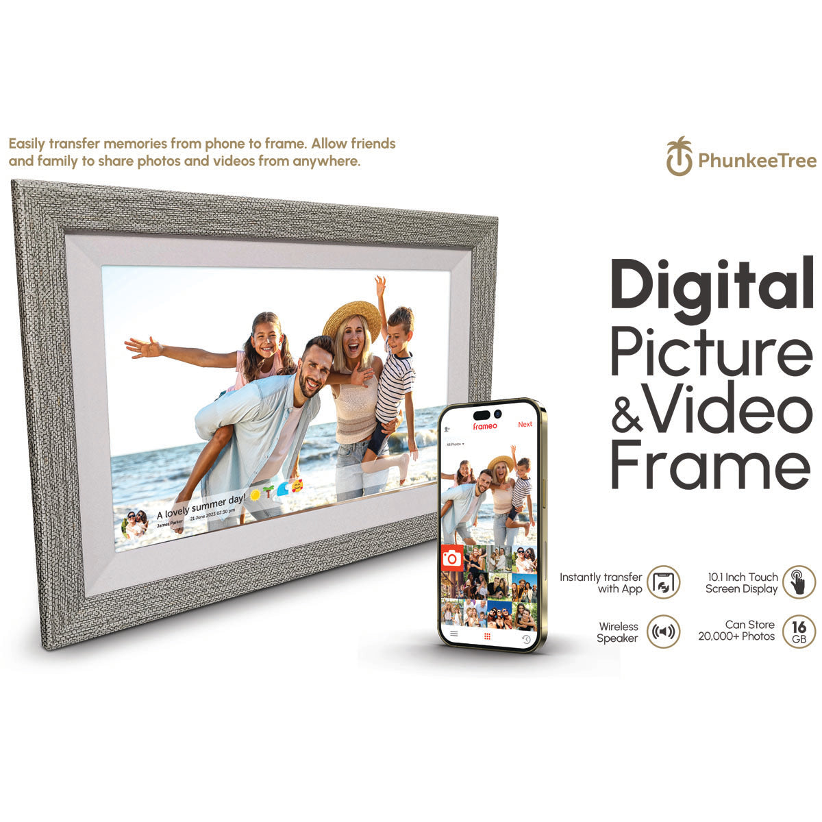 Digital Picture Frame with Smart Calendar