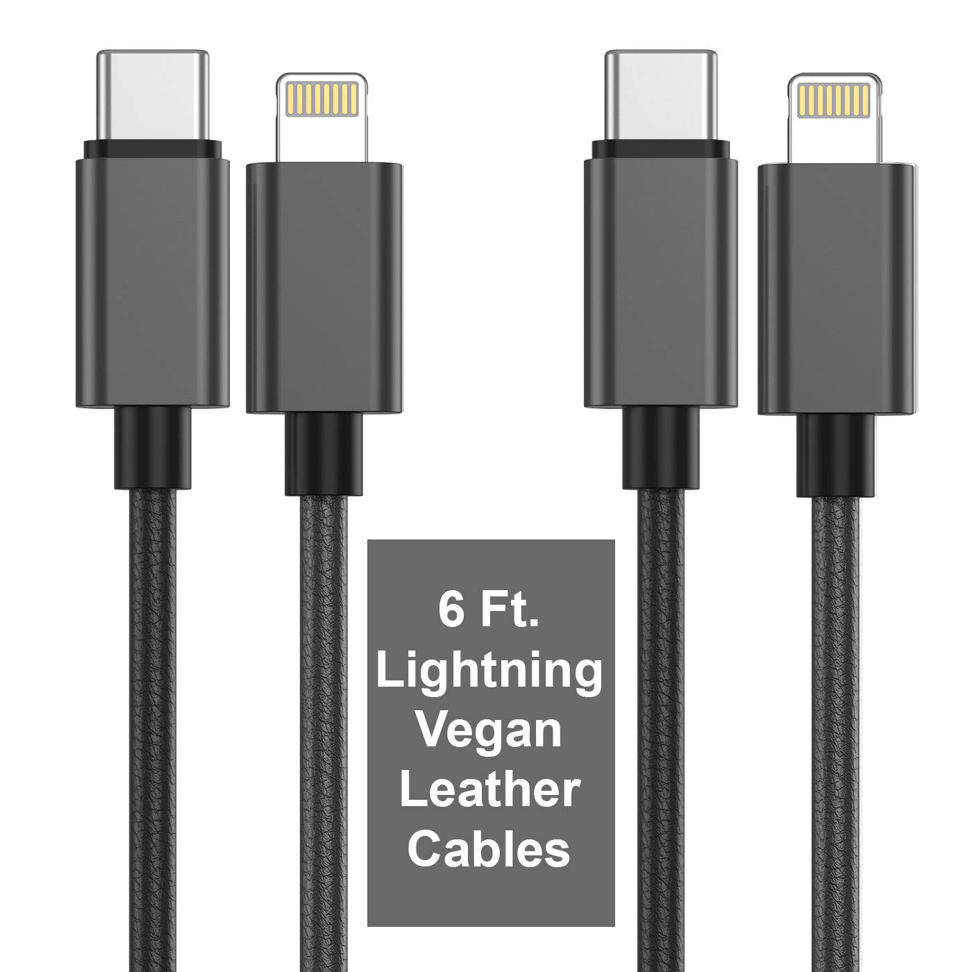 6FT Leather Lightning Cables