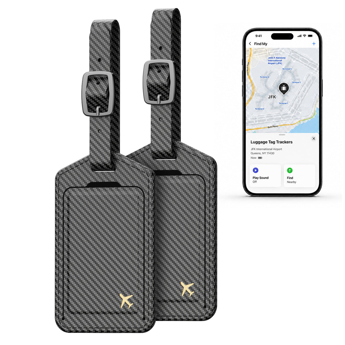 Luggage Tag Universal Finders (2 Pack)