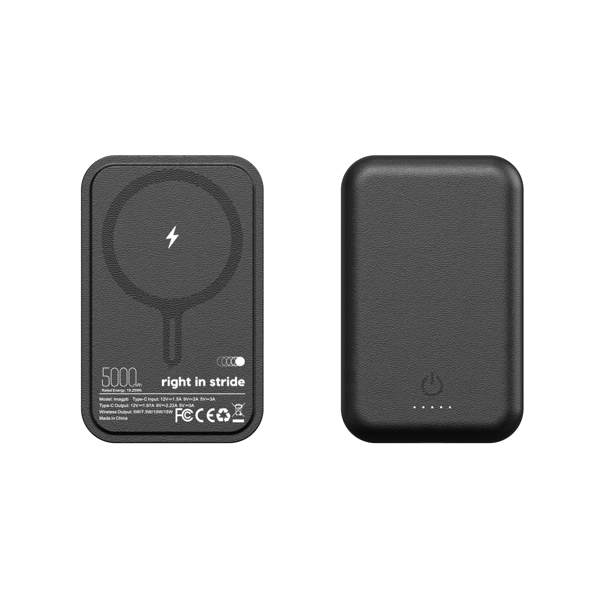 Leather Magnetic Power Bank