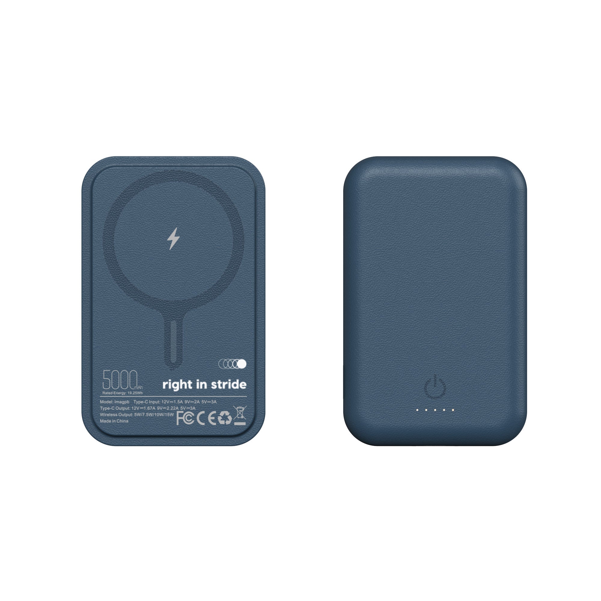 Leather Magnetic Power Bank