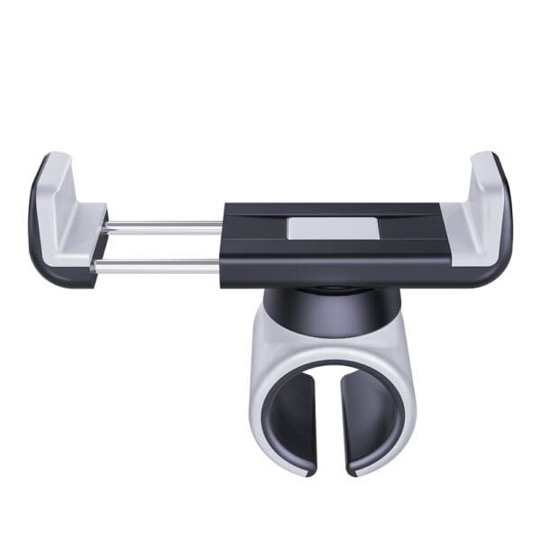 Adjustable Phone Mount Clamp with extendable grip, isolated on a white background.