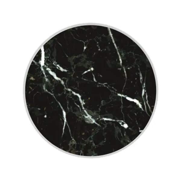 A round image depicting a Wireless Charging Marble Pad with intricate white veins.