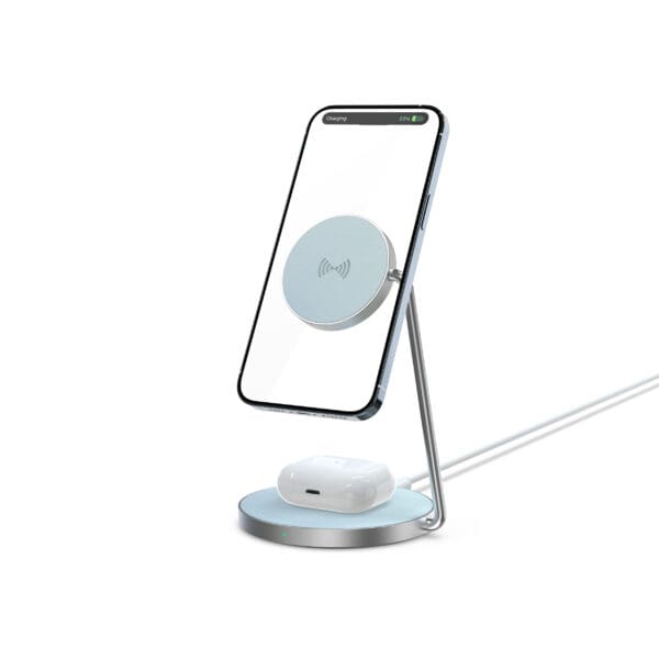 Phone and AirPod wireless charging stand.