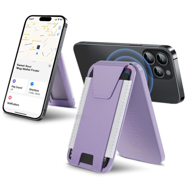 Leather Magnetic Wallet & Tracker - Apple Find My - Image 10