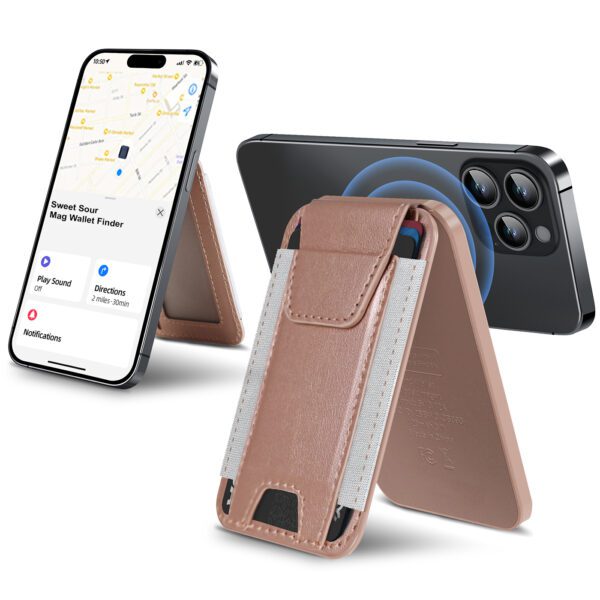 Leather Magnetic Wallet & Tracker - Apple Find My - Image 11