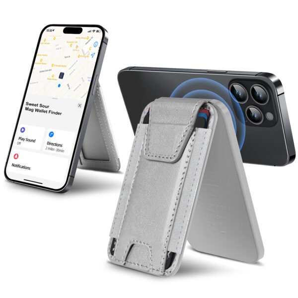 Leather Magnetic Wallet & Tracker - Apple Find My - Image 12