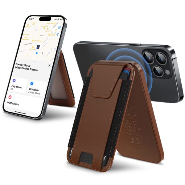 Leather Magnetic Wallet & Tracker - Apple Find My - Image 13